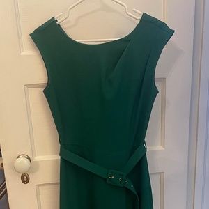 Beautiful Emerald Green Crepe Dress by Closet London UK10 US 6